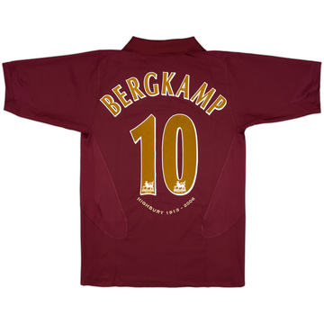 2005-06 Arsenal Home Shirt Bergkamp #10 - 8/10 - (M)