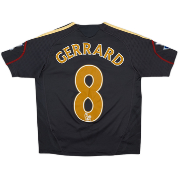 2009-10 Liverpool Away Shirt Gerrard #8 - 8/10 - (7-8 Years)