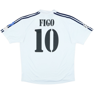 2001 Real Madrid Home Shirt Figo #10 - 6/10 - (L)