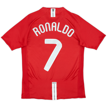 2007-09 Manchester United Home Shirt Ronaldo #7 - 7/10 - (XL.Boys)