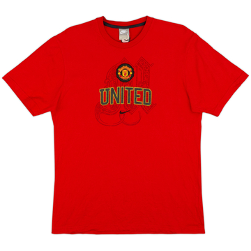 2008-09 Manchester United Nike Graphic Tee - 10/10 - (L)
