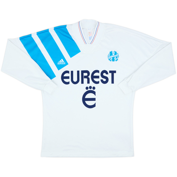 1993-94 Olympique Marseille Home L/S Shirt - 9/10 - (M)