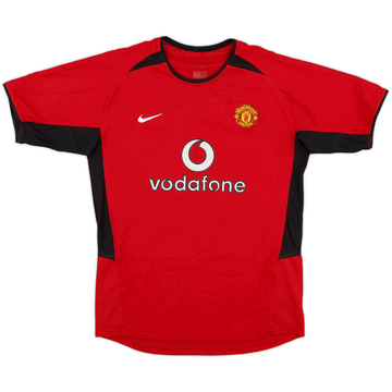 2002-04 Manchester United Home Shirt - 8/10 - (L.Boys)