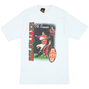1996-98 Manchester United Graphic Tee - 9/10 - (S)