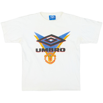 1992-94 Manchester United Umbro Cotton Tee - 7/10 - (L.Boys)