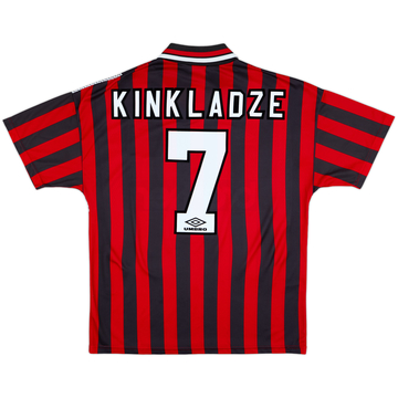 1994-96 Manchester City Away Shirt Kinkladze #7 - 10/10 - (L)