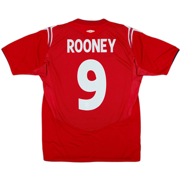 2004-06 England Away Shirt Rooney #9 - 7/10 - (M)