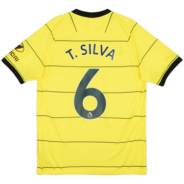 2021-22 Chelsea Away Shirt T.Silva #6 - 8/10 - (M)