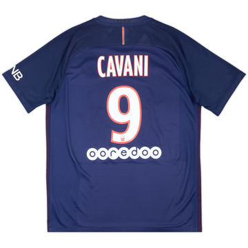 2016-17 Paris Saint-Germain Home Shirt Cavani #9 - 5/10 - (L)