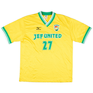 2001 JEF United Player Issue Mizuno Training Shirt #27 (Koyama) - 6/10 - (XL)