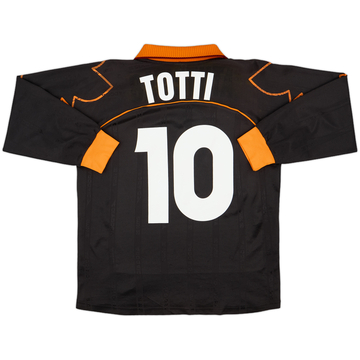 1999-00 Roma Third L/S Shirt Totti #10 - 8/10 - (Y)