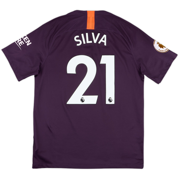 2018-19 Manchester City Third Shirt Silva #21 - 7/10 - (M)
