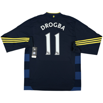 2009-10 Chelsea Player Issue Away L/S Shirt Drogba #11 (XL)