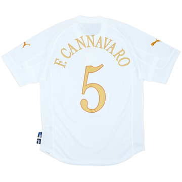 2004-06 Italy Away Shirt F.Cannavaro #5 (XL)