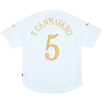 2004-06 Italy Away Shirt F.Cannavaro #5 (XXL)