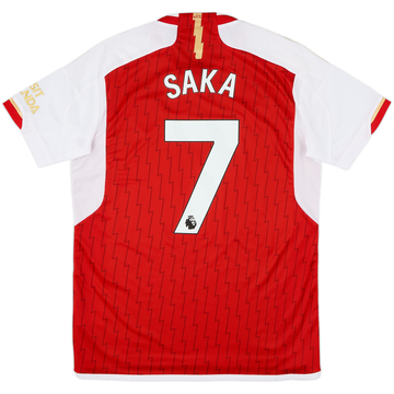 2023-24 Arsenal Home Shirt Saka #7 - 6/10 - (L)
