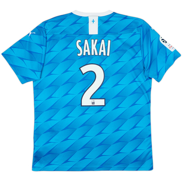 2019-20 Olympique Marseille Away Shirt Sakai #2 - 8/10 - (L)