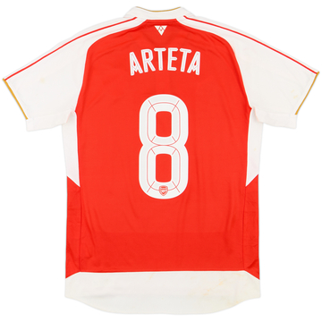 2015-16 Arsenal Home Shirt Arteta #8 - 6/10 - (M)