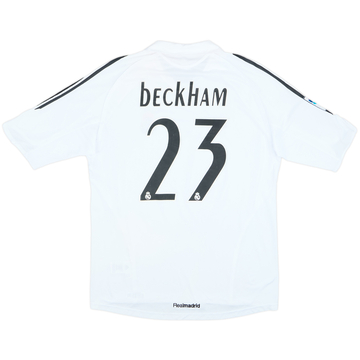 2005-06 Real Madrid Home Shirt Beckham #23 - 6/10 - (L)