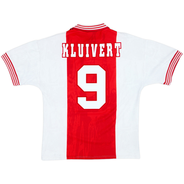 1996-97 Ajax Home Shirt Kluivert #9 - 9/10 - (M)