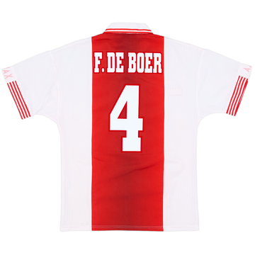 1997-98 Ajax Home Shirt F.De Boer #4 - 9/10 - (S)