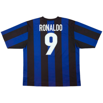 1999-00 Inter Milan Basic Home Shirt Ronaldo #9 - 8/10 - (XL)