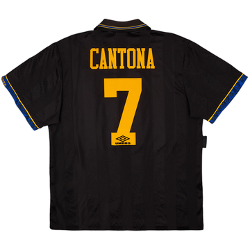 1993-95 Manchester United Away Shirt Cantona #7 - 8/10 - (XL)