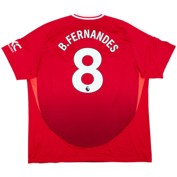 2024-25 Manchester United Home Shirt B.Fernandes #8 - 10/10 - (3XL)