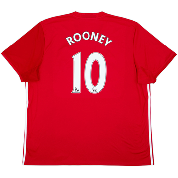 2016-17 Manchester United Home Shirt Rooney #10 - 8/10 - (3XL)