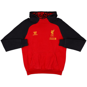2012-13 Liverpool Warrior Hooded Sweat Top - 8/10 - (XL.Boys)