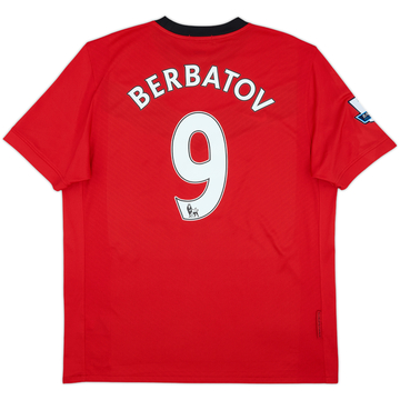 2009-10 Manchester United Home Shirt Berbatov #9 - 8/10 - (L)