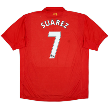 2012-13 Liverpool Home Shirt Suarez #7 - 6/10 - (XXL)