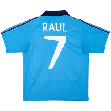 1999-00 Real Madrid Third Shirt Raul #7 - 8/10 - (XL.Boys)