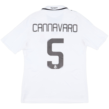 2008-09 Real Madrid Home Shirt Cannavaro #5 - 6/10 - (M)