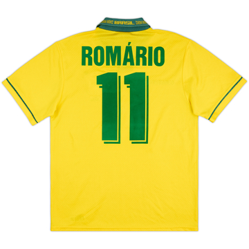 1993-94 Brazil Home Shirt Romario #11 - 8/10 - (M)