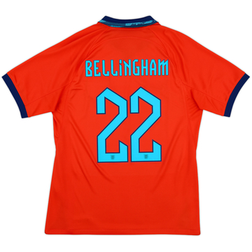 2022-23 England Away Shirt Bellingham #22 - 9/10 - (M)