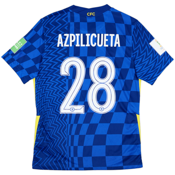 2021-22 Chelsea Home Shirt Azpilicueta #28 - 8/10 - (M)
