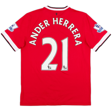 2014-15 Manchester United Home Shirt Ander Herrera #21 - 5/10 - (L)