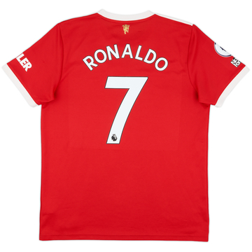2021-22 Manchester United Home Shirt Ronaldo #7 - 9/10 - (L)