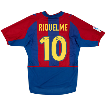 2002-03 Barcelona Player Issue Home Shirt Riquelme #10 - 9/10 - (M)