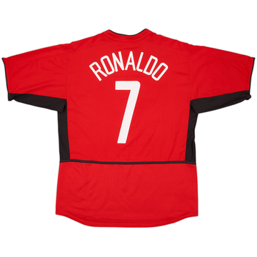 2002-04 Manchester United Home Shirt Ronaldo #7 - 6/10 - (L)