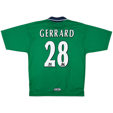 1999-00 Liverpool Away Shirt Gerrard #28 - 8/10 - (M)