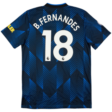 2021-22 Manchester United Third Shirt B.Fernandes #18 - 8/10 - (M)