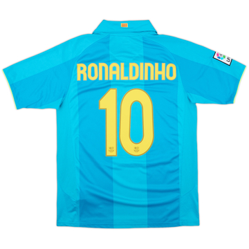 2007-09 Barcelona Away Shirt Ronaldinho #10 - 8/10 - (M)