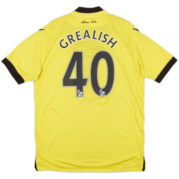 2015-16 Aston Villa Away Shirt Grealish #40 - 6/10 - (L)