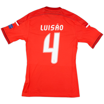 2014-15 Benfica Player Issue Home Shirt Luisao #4 - 8/10 - (S)