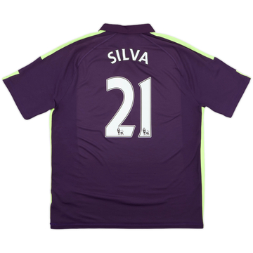 2014-15 Manchester City Third Shirt Silva #21 - 8/10 - (XL)