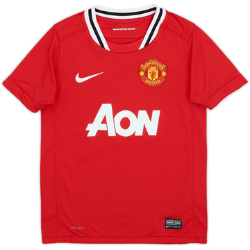 2011-12 Manchester United Home Shirt - 7/10 - (S.Boys)