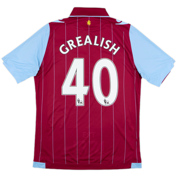 2014-15 Aston Villa Home Shirt Grealish #40 - 6/10 - (M)