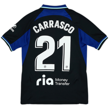 2022-23 Atletico Madrid Away Shirt Carrasco #21 - 7/10 - (S.Boys)